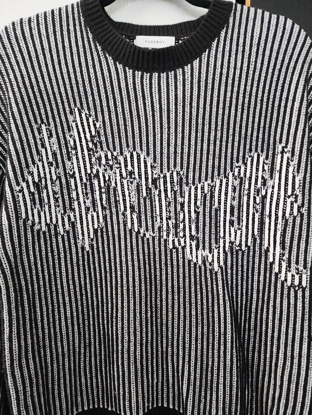 Pageboy Black and White Knit Sweater - Picture 2 of 6